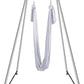 VEVOR Aerial Yoga Frame, 9.67 ft Height Swing Stand, Max 551.15 lbs Load Chrome-Plated Steel Pipe Inversion Yoga Rig for Indoor Outdoor Use