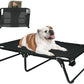 Elevated Raised Small Meduim Dog Bed Cots,Cooling Foldable No Assembly Need Pet Hammock Bed with Breathable Mesh, Indoor Outdoor Dog Pet Bed for Small Meduim Dogs, Chew Proof, Black