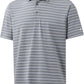 Rouen Mens Golf Shirt Moisture Wicking Dry Fit Performance Stripe Casual Collared Short Sleeve Golf Polo Shirts for Men