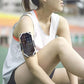 BONE Run Tie, Running Cell Phone Holder, Skin-Friendly & Washable Silicone Sport Armband, Universal Workout Phone Carrier Compatible with Most Smartphone (Black - Size S/Arm Size 7.9-9.8'')