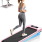 Incline Walking Pad with Handle Bar, Folding Treadmill Foldable Portable Under Desk for Home Office, Ultra Quiet <45dB, Safety Lock, 300+ LB Capacity