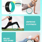 Yoga Wheel Set 9 in 1, Yoga Starter Kit for Beginner, Back Roller for Pain Relief & Deep Tissue Massage, Stretching, Improving Backbends, Size 13''