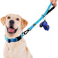 PLUTUS PET Short Training Dog Leash with Padded Handle for Medium Large Big Dogs,18 Inch Heavy Duty Strong Traffic Leash with Carabiner Clip for Climbing Walking or Guiding Blind（18”，Blue
