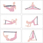 Yoga Strap for Stretching - 8 Loops Stretching Strap - Essential Yoga Accessories for Flexibility and Enhanced Stretching - Ideal Stretch Strap in Yoga and Pilates