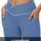 baleaf Women's V Crossover Flare Leggings with Pockets Yoga Pants High Waist Casual Workout Gym Bell Bottom Leggings