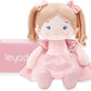 Soft Baby Doll Toys (12''), My First Baby Rag Doll for 1 Year-Old Girl Birthday Gift, Christmas Plush Toys Gift for Toddler Kids Infants-Halloween Special-Princess Coral-Light-Pink