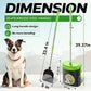 UPSKY Dog Pooper Scooper Swivel Bin & Rake Kit with 100 Waste Bags,33.4" Stainless Steel Long Handle Heavy Duty Pet Poop Shovel for Large Medium Small Dogs, Odor-Proof Lid for Yard/Lawn/Outdoor Use