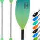 OCEANBROAD Kayak Paddle 86in/218cm, 90.5in/230cm Alloy Shaft 2-Piece Floatable Kayak Oar for Kayaking Canoeing Boating