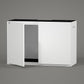 LANDEN Aquarium Wooden Stand and Cabinet for up to 72.2 Gal Tank, Fish Reptile Sea Salt WaterTank Stand, Nano Foam Leveling Mat Included, W47.2xD19.7xH31.5 in, Wooden Matte White Painted(Stand Only)
