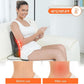 Rechargeable Back Massager with Heat, Shiatsu Neck Massager for Pain Relief Deep Tissue, 4D Kneading Massage Pillow for Neck Shoulder Leg Waist and Abdominal, Suit for Office, Home and Car