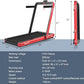 GYMAX Walking Pad, 4.75HP Under Desk Treadmill with LED Touch Screen, App Control, Built-in Speaker & Handle, 2 in 1 Folding Compact Portable Treadmill for Home Small Space