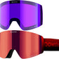 Ski Goggles Snow OTG Snowboard Goggles Magnetic Interchangeable Lens Frameless UV Protection Anti-fog mobile Skating