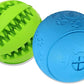 Dog Puzzle Toy, Treat and Dental Balls, Interactive Treat Dispensing Toy for Dogs, Durable Puppy Toys for Teething Small Dogs, Rubber Teeth Balls, Slow Feeder,2 Pack (Small)
