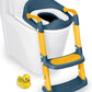 JASSONE® Potty Training Seat, Toddler Step Stool, 2 in 1 Toilet for Kids, Baby Seat with Splash Guard and Anti-Slip Pad for Boys Girls, Blue