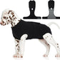 FUAMEY Dog Recovery Suit Male,Dogs Surgery Neuter Suits Puppy Spay Shirts for Female Protect Dog's Skin Anti Licking Abdominal Wounds Doggie Onesie Pet Bodysuit Alternative to Cone Black XS