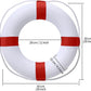 Lifebuoy Set 20Inch Life Preserver Ring and Water Floating Lifesaving Rope 98.4FT,Swim Foam Buoy,Swimming Pool Safety Throwing Ring with Perimeter Rope,Throwable Flotation Device