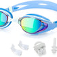 Nearsighted Swim Goggles, Shortsighted Optical Swimming Goggles No Leaking Anti Fog UV Protection for Adult Men Women