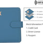 Melsbrinna Unisex-Adults RFID Blocking Travel Passport Cover/Case, Cute Passport Wallet with 10 Compartments, Black Blue