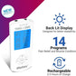 iReliev TENS Unit + EMS Muscle Stimulator Comes with 14 Therapy Modes, Premium Pain Relief and Recovery System, Rechargeable, Large Back Lit Display, Large and Small Electrode Pads