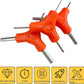 3-Way Bike Hex Wrench Set, Y Allen Wrench All-In-One Multifunctional Biking Maintenance Tool Cycling Torque Spanner Internal Hex Key Repair Tool for Mountain Bicycle, 3Pcs(2.5, 3, 4, 5, 6, 8mm)