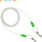 Petest 15ft Reflective Tie-Out Cable for Small Dogs Up to 35 Pounds