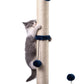 MECOOL 34“ Tall Cat Scratching Post Premium Basics Kitten Scratcher Sisal Scratch Posts Trees with Hanging Ball for Indoor Cats, Navy