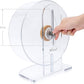 Niteangel Silent Hamster Exercise Wheel: - Dual-Bearing Quiet Spinning Acrylic Hamster Running Wheel for Dwarf Hamster Gerbils Mice Degus Or Other Small Animals (S)