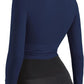 Women Tie Front Shrug Long Sleeve Bolero Cardigan Lightweight Casual Tops