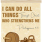 Gym Christian Motivational Posters College Dorm Posters Gifts for Guys Friends I Can Do All Things Through Christ who Strenghthens Me Gym Flag Wall Art Decor Sign for Home Gym Bedroom Office