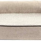 Furhaven Cooling Gel Dog Bed for Medium/Small Dogs w/ Removable Bolsters & Washable Cover, For Dogs Up to 35 lbs - Sherpa & Chenille Sofa - Cream, Medium