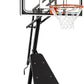 Basketball Hoop 44&48 Inch Backboard Portable Basketball Hoop Outdoor,5.3-10ft Stepless Regulation Crank Adjust Basketball Goal System