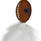 NFL Dallas Cowboys Cat Tunnel Tube Toy with Plush Football Catnip and Feathers Collapsible Tunnel for Cats to Play, Peek and Hide, Sporty & Fun Cat Tunnel Toy with Team Logo All-Over Design!