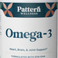 Pattern Wellness Omega 3 Softgels - Pure Fish Oil Formula - Brain, Heart, & Joint Support - 3rd Party Lab Tested - Non-GMO, Dairy-Free, Gluten-Free