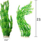 Hamiledyi Aquarium Plants Plastic Decor Fish Tank Green Decorations Plants Ornament Safe for All Fish,Extra Large 23-inch Tall, 2 Pack（Green Style A）