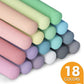 feela Sidewalk Chalk, 162 Pack 18 Colors Sidewalk Chalk Set For Kids Jumbo Chalk Bulk, Great for Kids Family, Paint on Sidewalk Wall School Driveway Blackboard Street Playground