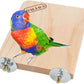 Hypeety Wooden Platform Pet Dwarf Hamster Gerbil Rat Small Animal Sport Exercise Toy Pet Parrot Bird Cage Perches Square Toy (M)