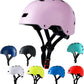 Bike Helmet 3 Sizes for Teenager Kids Youth Adults,Bavilk Skateboard Helmet Adjustable Multi-Sport Bicycle Cycling Scooter Roller Skate Inline Skating Rollerblading for Girls Boys Women Men Teen