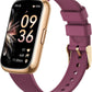 Health Fitness Tracker for Women Men: Fitness Smart Watch for Woman with 24H Heart Rate Monitor Blood Oxygen Sleep Tracker Calorie Step 5ATM Waterproof Activity Trackers for iPhone Android - Burgundy