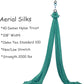 Aerial Silks Yoga Swing Set - 9/11 Yards Aerial Yoga Hammock Kit Anti-Gravity Flying for Fitness, Low/Non Stretch Nylon Tricot Fabric Hardware Included for Dance