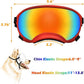 Medium Dog Sunglasses with Adjustable Strap UV Protection, Winproof Dog Puppy Sunglasses, Suitable for Medium Dog Pet Glasses, Dogs Eyes Protection,Soft Dog Goggles