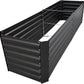 8x2x2FT Metal Raised Garden Bed Kit, Galvanized Outdoor Garden Bed Planter Box for Vegetables, Flowers, Herbs, Succulents and More, Black