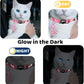 Personalized Breakaway Cat Collars Glow-in-The-Dark with ID Tag, Bell - Safety Quick - Release, Customizable for Female Male Kittens & Cats (Pink)