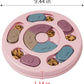 DR CATCH Dog Puzzles,Dogs Food Puzzle Feeder Toys for IQ Training & Mental Enrichment,Dog Treat Puzzle(Pink)