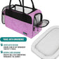 PetAmi Dog Purse Carrier for Small Dogs, Airline Approved Soft Sided Pet Carrier with Pockets, Ventilated Dog Carrying Bag for Puppy Cat, Dog Travel Supplies Bag, Sherpa Bed, Max 12 lbs, Purple
