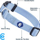 Blueberry Pet Essentials Dog Collar | Adjustable Girl Dog Collars for Medium Dogs | Chambray Blue Puppy Collar | Classic Nylon Dog Collars for Small Dogs | Pet Accessories
