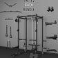Eonfit E2 Power Cage，1500LB Squat Rack with Cable Crossover System.Multi-Function Power Rack for Home Gum.All-in-One Squat Rack with More Training Attachments