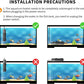 HiTauing Aquarium Heater, 50W/100W/200W/300W/500W Submersible Fish Tank Heater with Over-Temperature Protection and Automatic Power-Off When Leaving Water for Saltwater and Freshwater