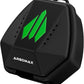 ARGOMAX Sports Lip Guard Case with Clip, Specializing Storage of Mouthguards with Lip Protection. Compatible with Various Brands of Football Lip Guard, Black+Green.