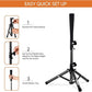 Baseball Softball Tee for Kids Toddles 3-10 Years Batting Hitting Tee T Ball Set Stand for Baseball Trainer Easy Adjustable Height 20.5''-29.5''Portable w/Carry Bag for Indoor Outdoor