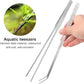 4 in 1 Aquascaping Tools Aquarium Plant Tools Anti-Rust Fish Tank Tools Stainless Steel Tweezers Scissors Spatula for Fish Starter Kits, Aquariums Tank and Terrarium